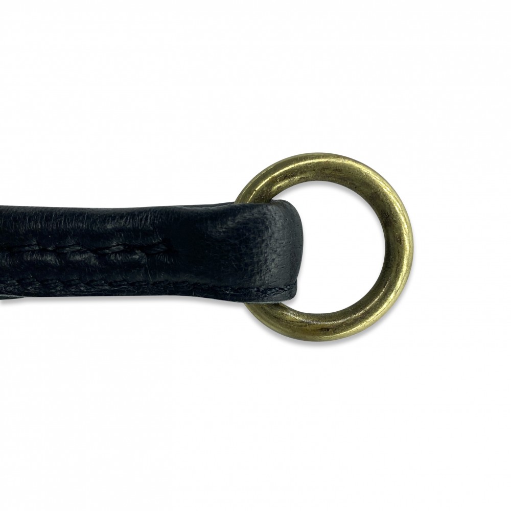 Rundsyet glidehalsbånd fra Leather by beth. - Billede 3