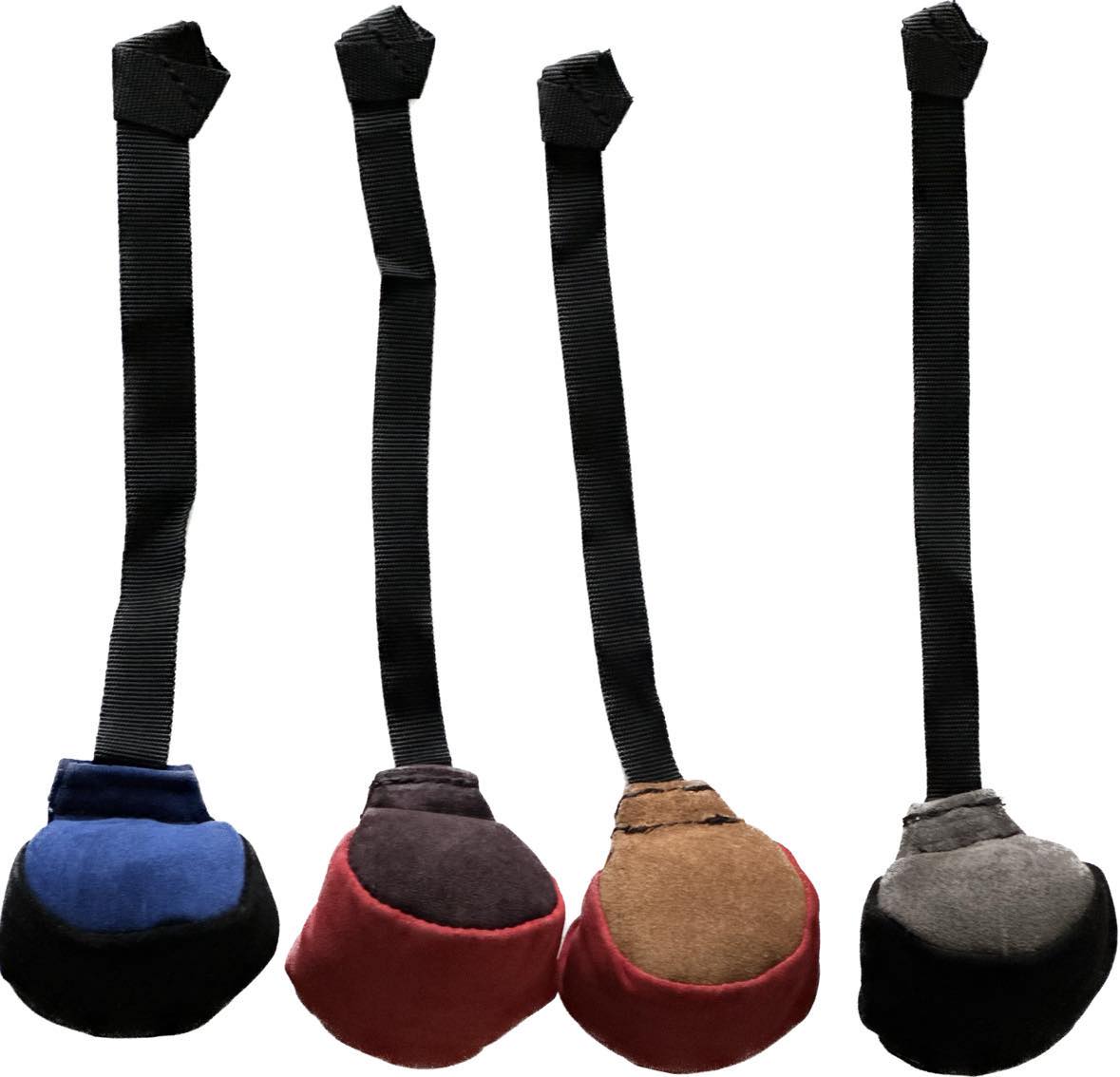 Leather Ball - Blød ruskindsbold med kaste snor - Belønningslegetøj - Billede 2