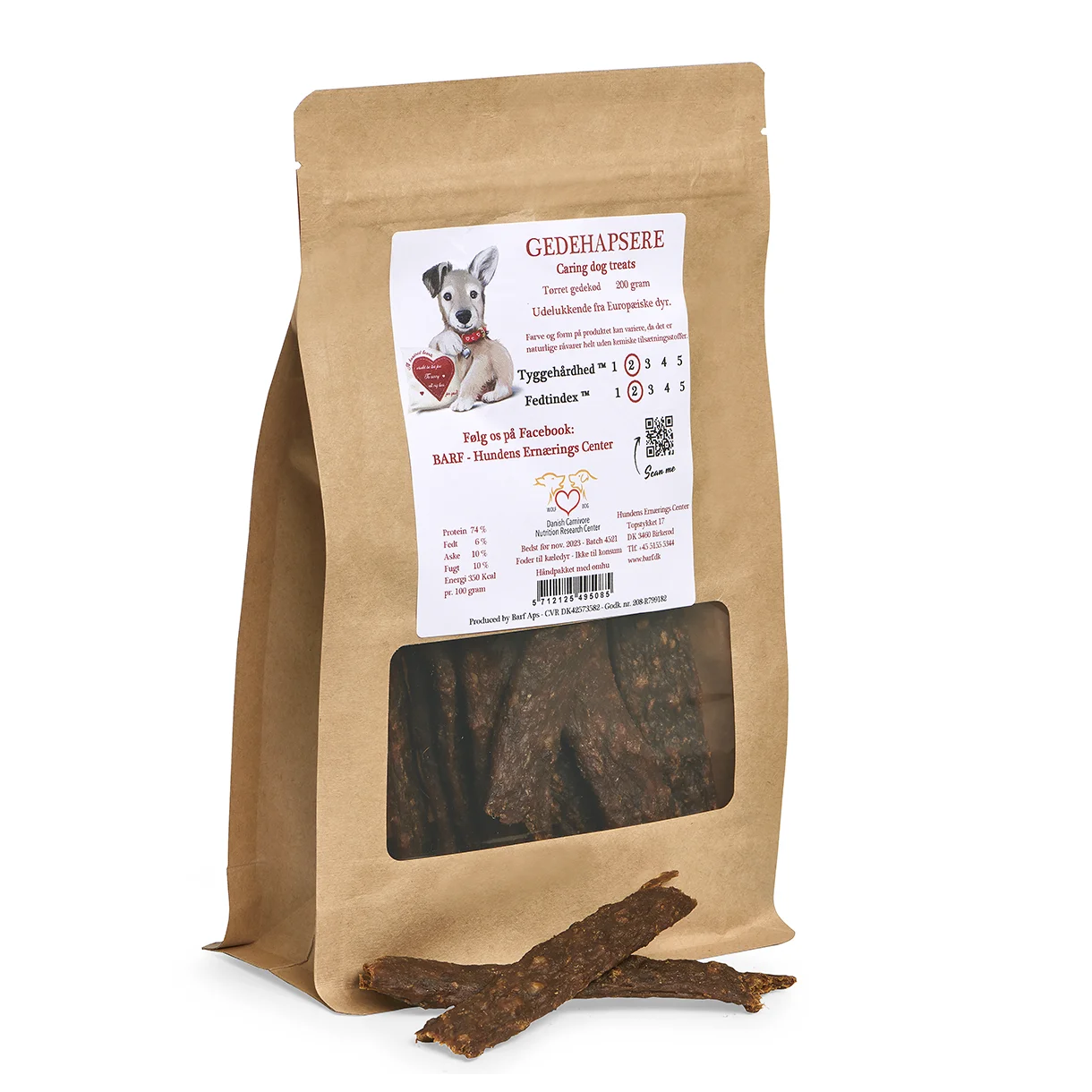 Carnitreats Gedehapsere -100% naturlig snack 200g