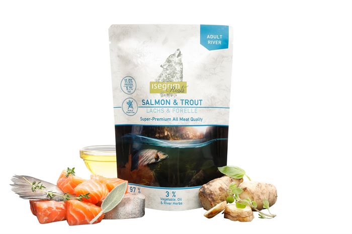 Isegrim Salomon & Trout - Smagfuldt vådfoder til hunde