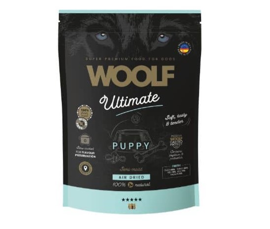 Woolf Ultimate Puppy 1 kg - Semi-moist hundefoder